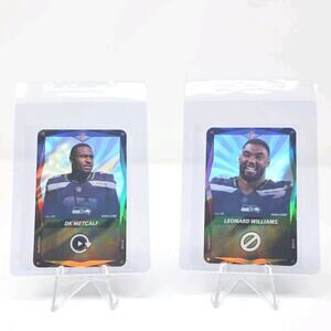 2025 UNO Elite NFL Wild Flux Foil SSP Seattle Seahawks Duo -Metcalf & Williams